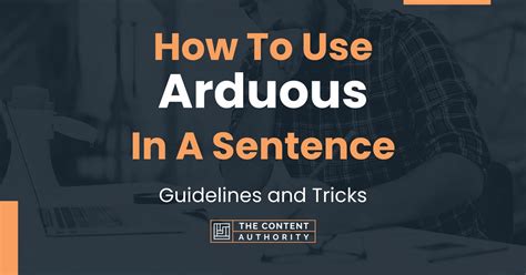 arduous in a sentence easy
